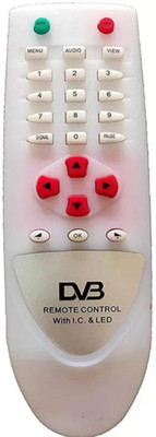 Ethex New TvR-101 Compatible with Dvb - Dth Free dish Remote (Same remote Only will work) Remote Controller(Black)