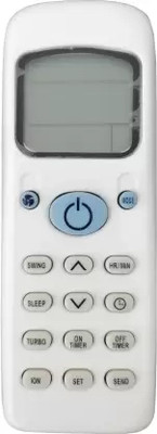 Audus  Remote Control Universal Compatible Split/Window Remote Videocon AC Remote Controller(White)