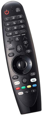 2fortheroad 222072 Replacement LG TV Remote Conrol WITH VOICE COMMAND (Compare The Keys) LG TV Netflix Prime Video With Mouse and Cursor, Firestick Remote Controller(Black)