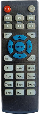 BhalTech Projector Remote Control (Old Remote Exactly Same Remote Will Only Work) Compatible for Non Branded/Local/Chinese Remote Controller(Black)