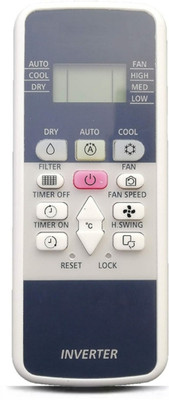 Ethex ® Re-220 Ac Remote compatible for Hitachi Inverter Ac (Match all functions with your Remote before placing order) ( check all images) Remote Controller(White)