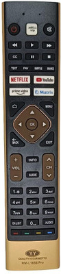 InfiDeals TV Remote Compatible with All  4K Smart Android TV LED LCD Haier Remote Controller(Black)