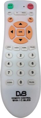 Crystonics 9090 Unbreakable Remote Compatible for DD Free Dish Setup Box DD Free Dish-DVB DTH Box, DD Free DISH SET TOP BOX Remote Controller(White)