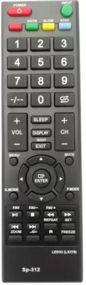 HDF Remote No .75 Compatible For Speedcon Tv Remote Controller(Black)