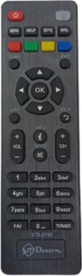 Akshita STB-2740 STB Compatible For Set Top Box D2H Small Remote Control SITY CABLE Remote Controller(Black)