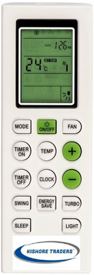 Kishore Traders Compatible Remote Control For  Blue Star Split / Window AC Remote Blue Star Ac Remote Controller(White)