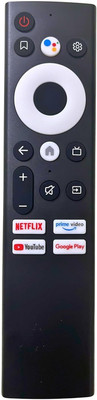 Tech Vibes LLoyd Tv, Sansui tv, Kodak Tv, Thomsan Tv Remote Control Compatible for Sansui/Kodak/Thomson LED Smart TV Non-Voice Sansui, Kodak, Thomson, Lloyd Remote Controller(Black)