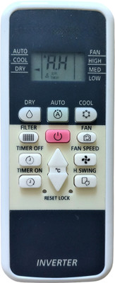 ERNIL AC Remote Compatible For HITACHI Inverter AC 220(Your Old Remote Must be Exactly Same) Remote Controller(Ivory)