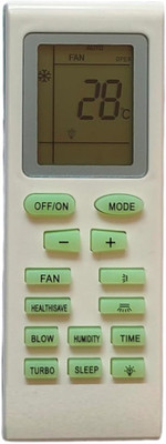 Tech Vibes Onida AC-18 AC Remote Control With Compatible for Onida AC Remote No.18 ONIDA Ac Remote Controller(White)
