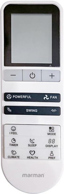 Marman Compatible with Blue Star AC Remote Control Model 227 Suitable for 1 | 1.5 | 2 Ton Split and Window AC- Match Remote Key by Key with Existing Blue Star Air Conditioner Remote Controller(White)