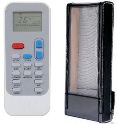 Paril (Remote+Cover) Ac Remote compatible for Electrolux Ac Re-174 With PU Leather Protective Cover( EXACTLY SAME REMOTE WILL ONLY WORK) Remote Controller(Black)