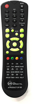 Rohit Electronics Remote Compatible with  Set Top Box Siti Cable Remote Controller(Black)
