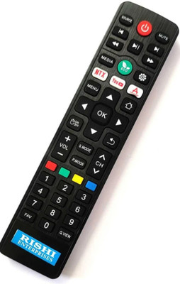 RISHI ENTERPRISES THIS REMOTE IS COMPATIBLE FOR  TV REMOTE (EC-986Y) CROMA Remote Controller(Black)