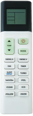 TIZOQ Remote Control Compatible for Kelvinator AC (AC-1730) Kelvinator AC Remote Controller(White, Black)