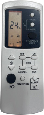 Nij AC-1676 Split AC Remote Control Display Light Universal ONIDA/VOLTAS/GODREJ AC Remote Controller(White)
