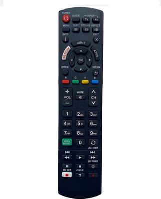 Sugnesh ®28 N TV REMOTE Compatible for Panasonic Smart TV LCD/LED Remote Control (No voice Command) (Exactly Same Remote Will Only Work) Remote Controller(Black)