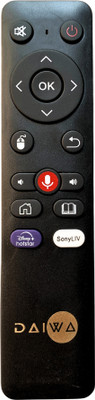 MechFox Television Remote Control Compatible for LED/LCD TV | RM-94U | DAIWA Remote Controller(Black)