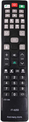 ANM Remote Compatible for INTEX IT-3250 LCD LED TV INTEX ( IT-3250 ) Remote Controller(Black)