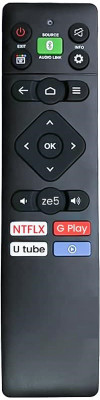 HDF Compatible for Panasonic & Sanyo LED TV Non Voice (PNSC_SNYO-750402064-NOVOC) Panasonic & Sanyo LED TV Remote Controller(Black)