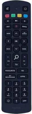 Marman Compatible With Jio Fiber Set Top Box Remote Non Voice Command - Match Keys With Old Remote For Better Performance - Pairing Not Required JIO Remote Controller(Black)