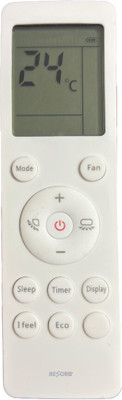 RESORB RE 247 Compatible with Daikin. inverter split AC remote Control FTKZ50U, RB2CA1, FTKZ50UV16U4, RKZ50UV16U4 Remote Controller(White)