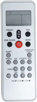 Xpecial 117 AC Remote Compatible for TOSHIBA AC Remote Controller(White)