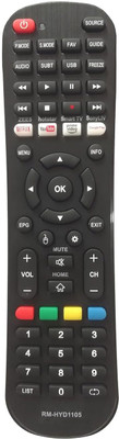 BhalTech RM-HYD1105 LCD LED Smart TV Universal Remote Control (Please Check Your Old Remote and Match Second Image) Compatible for Hyundai TV Remote Controller(Black)