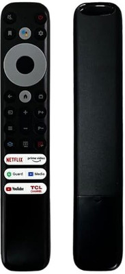 Kritex Remote Compatible for TCL LCD/LED Smart TV Voice Remote,RC902V,50P735 Remote Controller(Black)