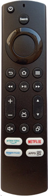 LipiWorld LED Smart TV Remote Control [Non-Voice] (Compatible With Onida Fire TV Remote) Compatible For Onida Tv Remote Controller(Black)