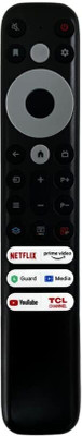 Pyai Remote Compatible for TCL Smart Led Tv RC902V Model Non Voice Command Tcl Without voice Remote Controller(Black)
