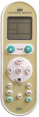 LUNAGARIYA  201 Compatible for Baba Universal AC Remote Control Remote Controller(White)