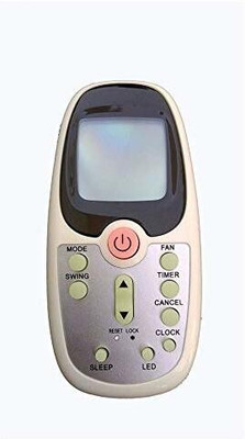 HDF AC Remote Control Compatible for  Split/Window AC |HF-270 Voltas Remote Controller(Black & White)
