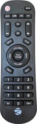 MechFox Home Theatre Remote Control Compatible Multimedia Speaker| HT-20G | Zebronics (supports EQ function) Remote Controller(Black)