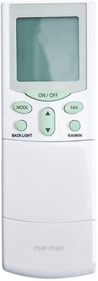 Marman Compatible with Hitachi AC Remote Control Model 68A Suitable for Logicool Series of 1 | 1.5 | 2 Ton Split and Window AC - Match Remote Key by Key with Existing Hitachi Air Conditioner Remote Controller(White)