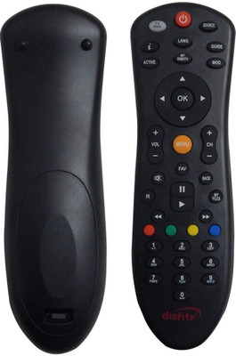 Tech Vibes Dish TV Set Top Box Remote Remote Compatible with Dish TV SD/HD DTH with Recording Set Top Box Dish TV Set Top Box Remote Controller(Black)