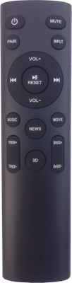 LipiWorld Soundbar System Remote Control Compatible For  Boat Soundbar Remote Controller(Black)