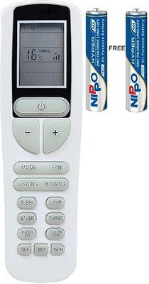 Aurabeam Original Compatible with  with WiFi Function Voltas AC Remote Original Remote Controller(White, original voltas ac remote)