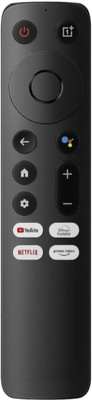 miracles in hand Voice Remote Compatible with U SERIES 4K LED SMART ANDRIOD TV (VOICE WILL WORK) ONEPLUS Remote Controller(Black)