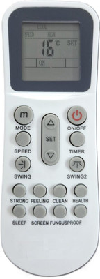 Ladha's  Remote Compatible for Split/Window AC Remote Control Air Conditioner Remote Controller(White)