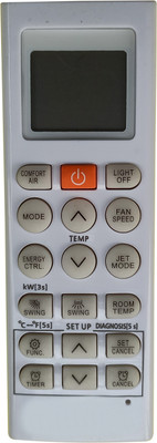 Axelleindia Generic Shop Infrared Smart Inverter Split/Window K129H AC Remote Compatible For LG AC Remote Controller(White)