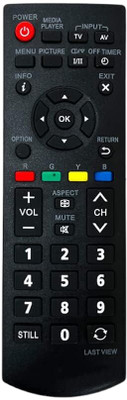 V4 Gadgets Compatible with TV Remote (Model: N2QAYB00060D) Panasonic Remote Controller(Black)