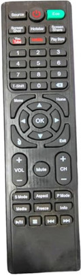 Tke BPL, AKLT32S-FL1Y9M, Intex SH4007,Wybor UHD LED LCD Smart TV Remote(053) Intex, Wybor, BPL Remote Controller(Black)