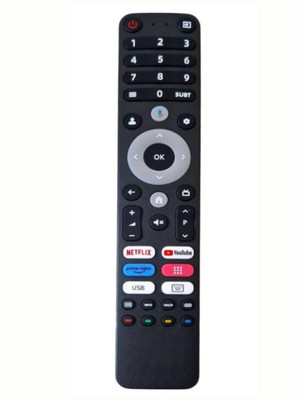 Kritex Remote Compatible for TOUCH PLUS TV Remote (with Voice) Remote Controller(Black)