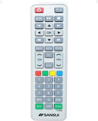 Sugnesh ® 67 N TV REMOTE Compatible for Sansui Smart TV LCD/LED Remote Control (Macthing with Old Remote,same Remote will Only work) Remote Controller(White)