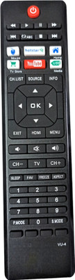 Ehop 43BU113 Compatible Remote For  LED LCD TV with Smart Functions (Non - Voice) VU Remote Controller(Black)
