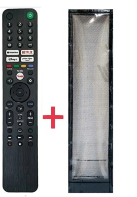 Ethex C-24 New TvR-10 Remote With cover (Remote+Cover) Tv Remote compatible for Sony Smart led/lcd Tv Remote Control Remote Controller(Black)