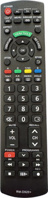 MechFox Television Remote Compatible LED/LCD TV Remote Control | RM-75E | Panasonic RM-D920+ Remote Controller(Black)