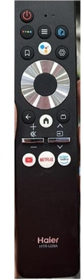 Paril ®127N TV REMOTE Compatible for Haier Smart TV LCD/LED Remote Control (No voice Command) (Exactly Same Remote Will Only Work) Remote Controller(Black)