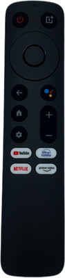 Pyai 1+ Remote With Voice Control Function Compatible with ONEPLUS 8K 4K SMART LED LCD TV Remote Controller(Black)