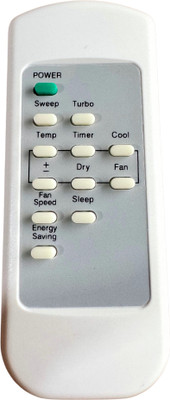 MechFox Air Conditioner Remote Compatible with Split/Window AC Remote |AC-100A| CARRIER (W/O DISPLAY) Remote Controller(White)